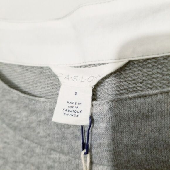 NWT Caslon (Nordstrom Brand) Batwing Oversize Popover Sweater Heather Grey Small - Picture 4 of 7